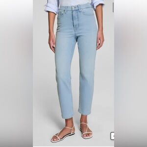 SPANX Tidal Blue Slim Straight Jeans
